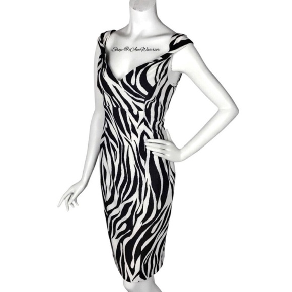 Calvin Klein NWT zebra print sleeveless dress *shop@iamwarrior - Picture 2 of 8